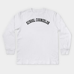 School Counselor Kids Long Sleeve T-Shirt